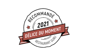 Logo de recommandation "Restaurant Guru" - Délices du moment - Glaces à Biarritz